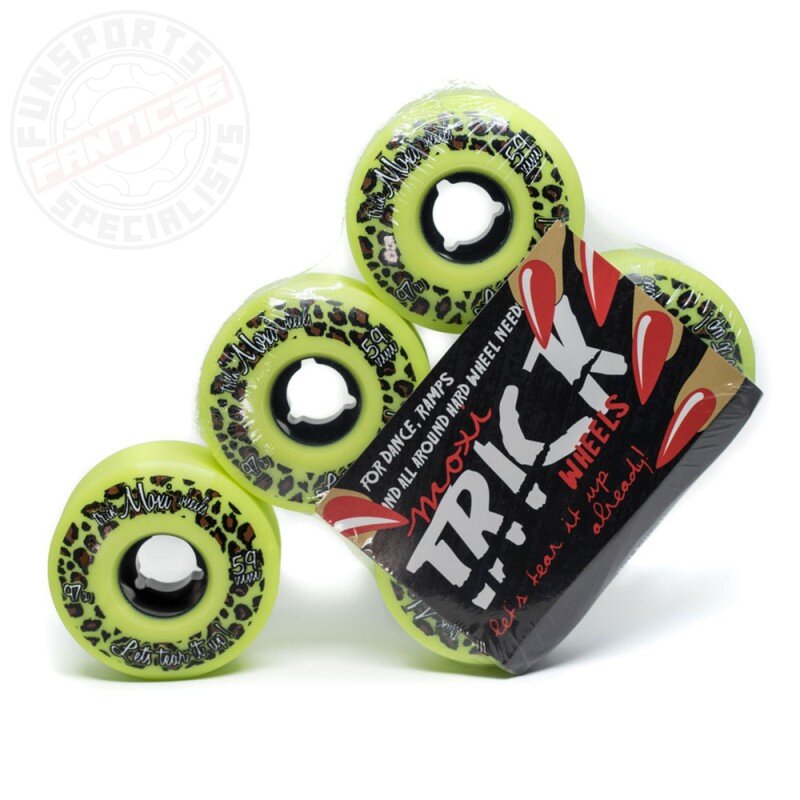 Moxi Trick Rollen 59x31mm 97A (4er-Set) grün