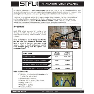 STFU Fahrrad MTB Kettenführung / Kettendämpfungssystem DH 10