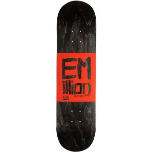 EMillion Skateboard Deck Roots 8 x 31,5 schwarz-rot