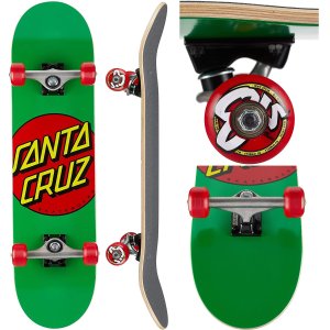 Santa Cruz Classic Dot Skateboard 7,80 x 31 grün/rot