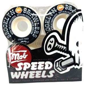 MOB Wheels Skateboard-Rollen BROOKLYN BRAWLERS 100A 52mm (4er Set)