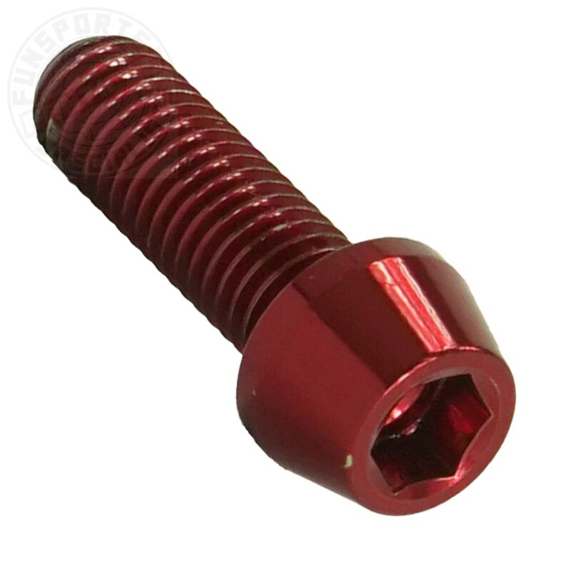Titan M8x25 Schraube DIN912 konisch rot