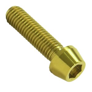 Titan M8x30 Schraube DIN912 konisch gold