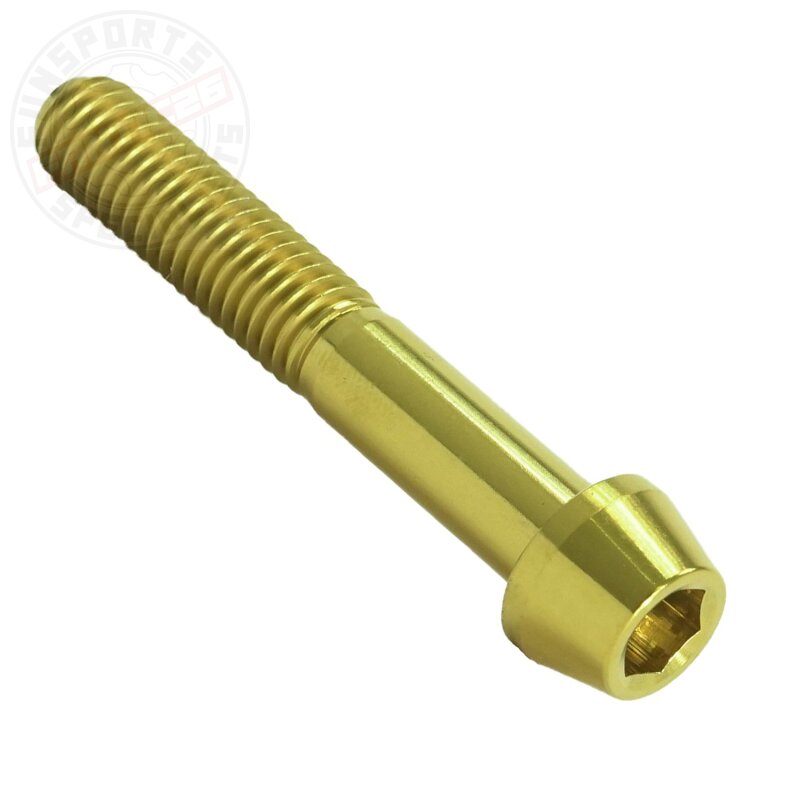 Titan M8x50 Schraube DIN912 konisch gold
