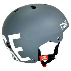 Core Street Stunt-Scooter Skate Dirt Helm Grau/Logo...