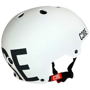 Core Street Stunt-Scooter Skate Dirt Helm Weiß/Logo...