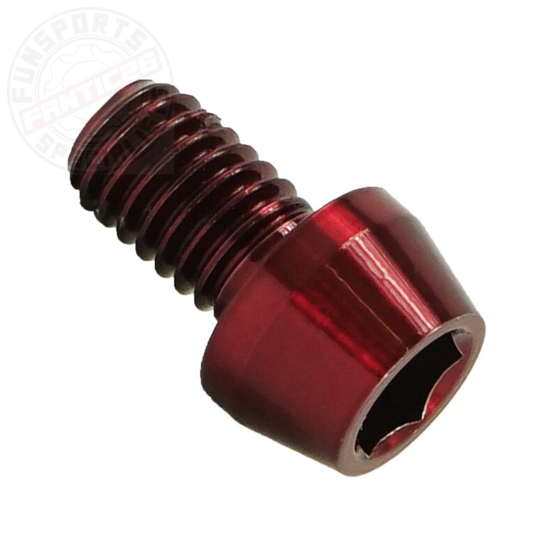 Titan M6x10 Schraube DIN912 konisch rot