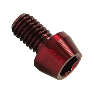 Titan M6x10 Schraube DIN912 konisch rot