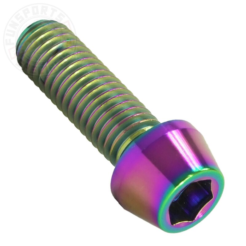 Titan M6x20 Schraube DIN912 konisch Neochrom