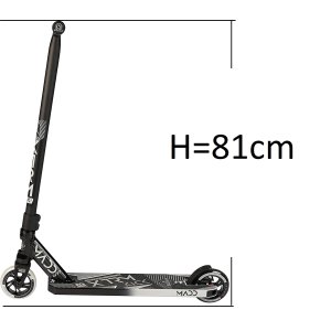 MGP Madd Gear Kick Extreme Stunt-Scooter H=81cm schwarz/silber (23418)