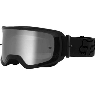 Fox Main Stray Goggle Fullface Helm MX Schutzbrille verspiegelt Schwarz