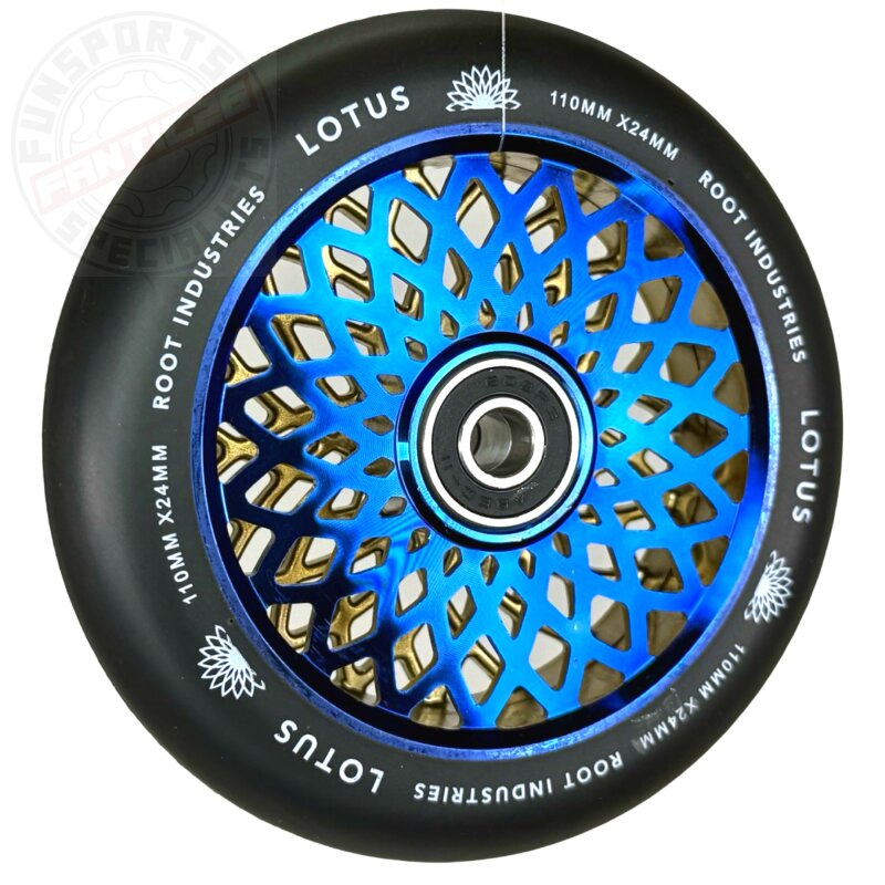 Root Industries Lotus Stunt-Scooter Rolle 110mm Blue Ray/PU Schwarz