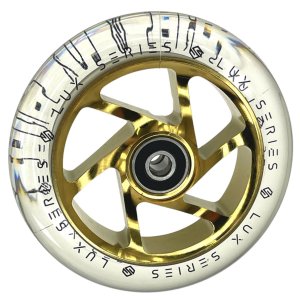 Striker Lux Stunt Scooter Rolle 6 Spoked 110mm Gold/PU Clear