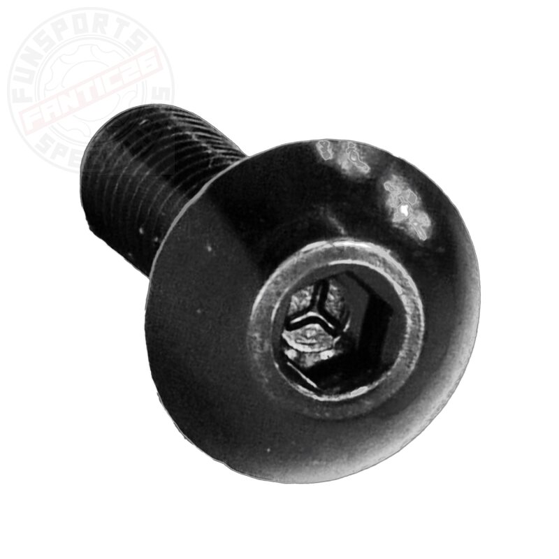 Alu M5x16 Linsenkopfschraube für Flaschenhalter Schwarz