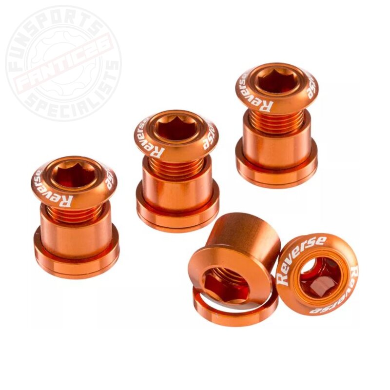 Reverse Kettenblattschrauben (4er Set) 7mm Orange