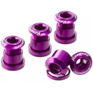 Reverse Kettenblattschrauben (4er Set) 7mm Lila
