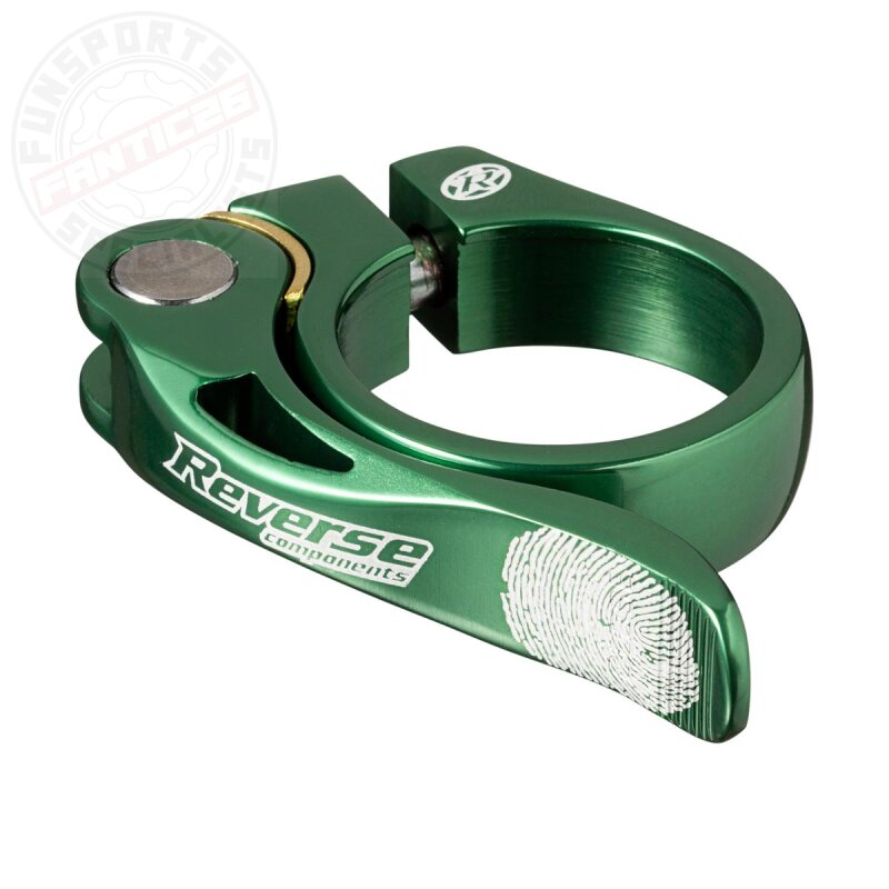Reverse Alu Sattelstützen Long Life Klemme 34,9mm dunkel grün