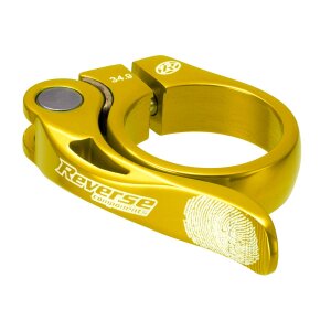 Reverse Alu Sattelstützen Long Life Klemme 34,9mm gold