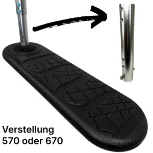Indo Kickstarter Trampolin Stunt-Scooter Trick Trainer 570-670 H=62-72cm