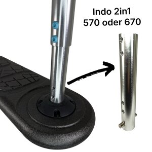 Indo Kickstarter Trampolin Stunt-Scooter Trick Trainer 570-670 H=62-72cm