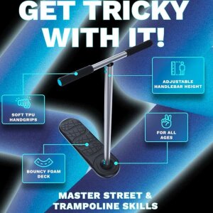 Indo Kickstarter Trampolin Stunt-Scooter Trick Trainer 570-670 H=62-72cm