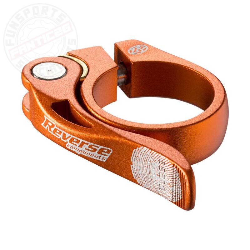 Reverse Alu Sattelstützen Long Life Klemme 34,9mm orange