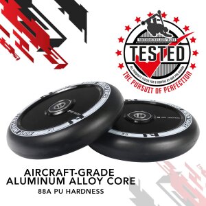 2 x Root Industries Air Stunt-Scooter Rolle 110mm Schwarz/PU Schwarz
