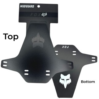 Fox Mud Guard Fahrrad Schutzblech Retro Logo Schwarz