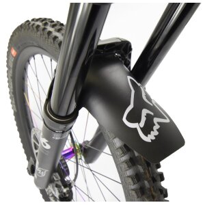Fox Mud Guard Fahrrad Schutzblech Retro Logo Schwarz