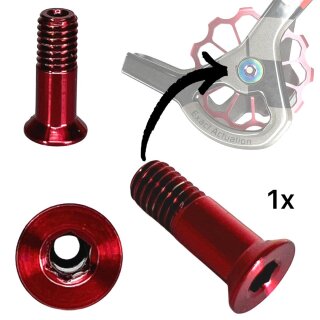 Titan M5x15 Schaltrollen Schraube Rot