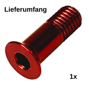 Titan M5x15 Schaltrollen Schraube Rot