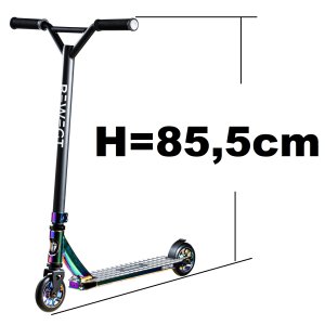 Bewegt Next Level Stunt-Scooter H=85,5cm Neochrom