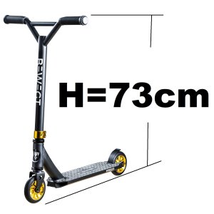 Bewegt Next Level  Kleinkinder Stunt-Scooter H=73cm schwarz / gold