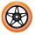 Blunt Stunt-Scooter Rolle One S3 110mm Schwarz/PU Orange