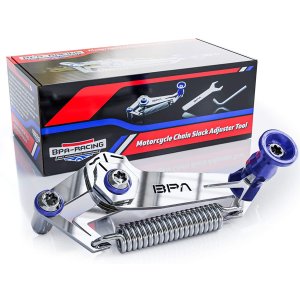 BPA-Racing Motorrad Ketten-Spiel Einstell-Werkzeug Blau