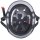 Core Street Stunt-Scooter Skate Dirt Helm Schwarz/Logo Weiß L/XL (59-61cm)