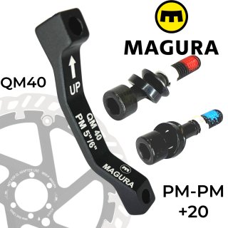 Magura Bremsscheiben Adapter QM40, PM 160-180 / PM 140-160 +20mm