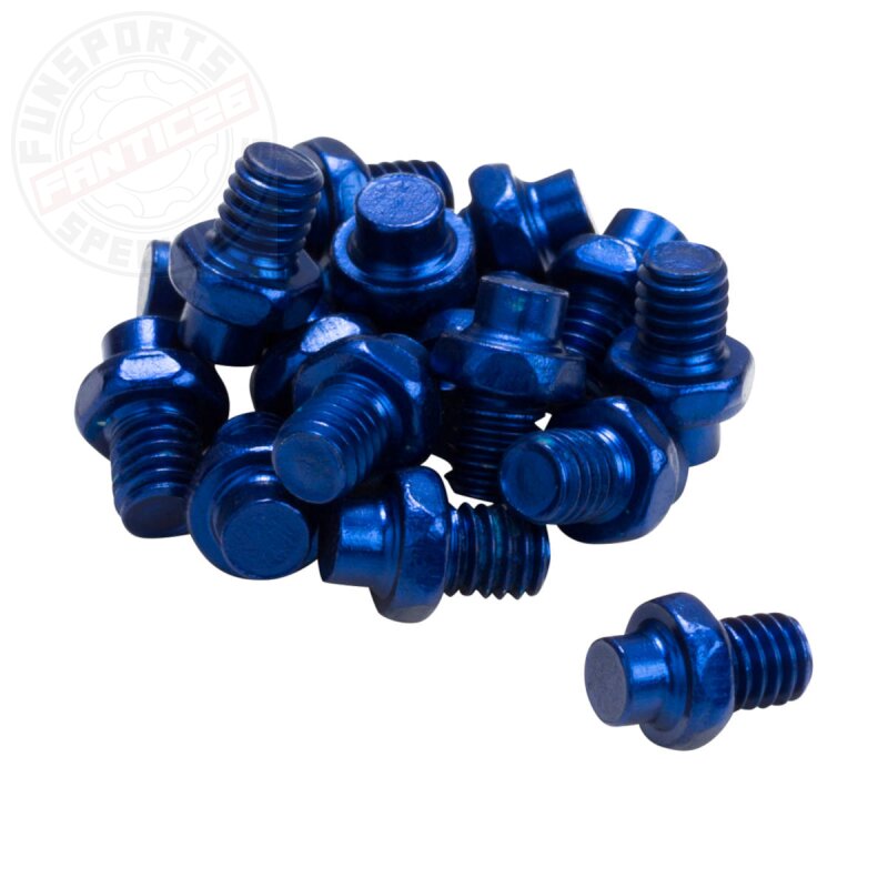 Reverse 16x Pedal R-Pins (Alu) M4 für Escape+Escape Pro Blau