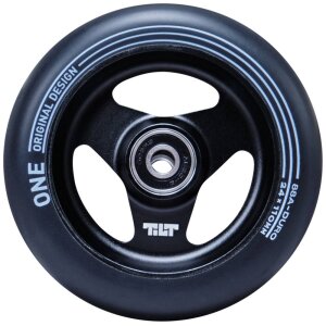 2x Tilt Stage I Stunt Scooter Rollen 110mm 3 Spoked Schwarz/PU Schwarz (2er Pack)