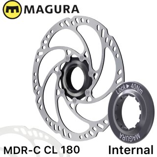 Magura Bremsscheibe MDR-C CL Center Lock mit Lockring für Schnellspannachse Ø 180mm "Internal"