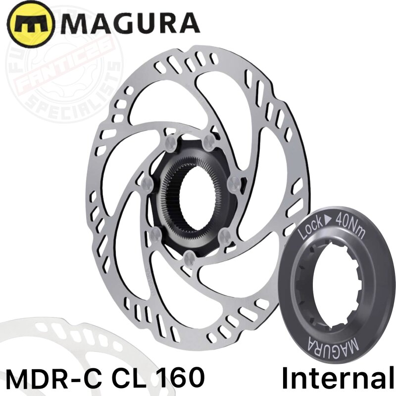 Magura Bremsscheibe MDR-C CL Center Lock mit Lockring für Schnellspannachse Ø 160mm "Internal"