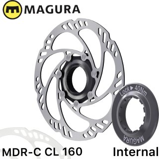 Magura Bremsscheibe MDR-C CL Center Lock mit Lockring für Schnellspannachse  Ø 160mm "Internal"