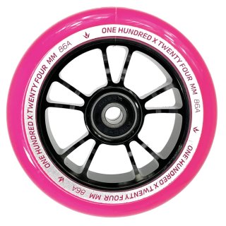 Blunt Stunt-Scooter Rolle Spoked Alloy Core 100mm Schwarz/PU Pink