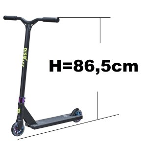 District C50 Basic Stunt-Scooter H=86cm Schwarz / Neochrom