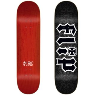 Flip Skateboard Deck Gothic Black 8.25"x32.125"