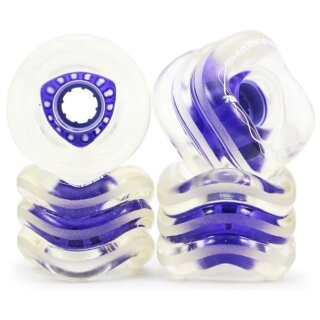 Shark Wheels DNA Longboard Rollen 72mm/78a (4er Set) ghost dark purple