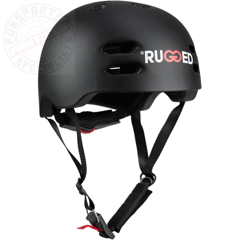 Rugged Stunt-Scooter / Skate / Inliner / Fahrrad Helm leicht schwarz S (53-55cm)