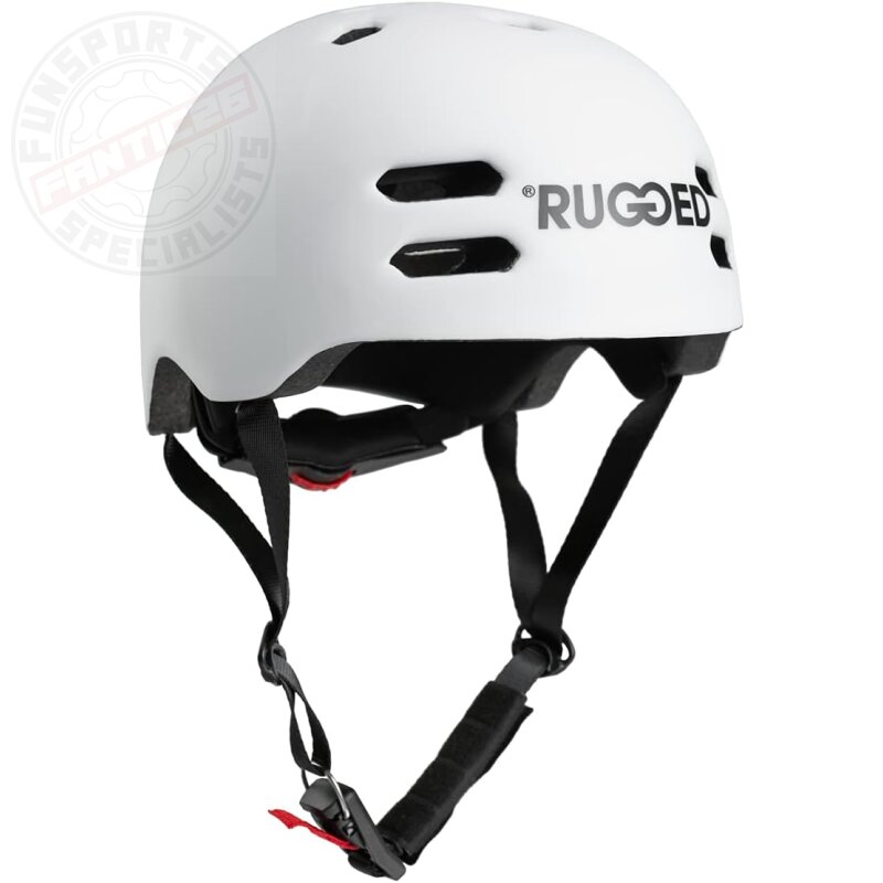 Rugged Stunt-Scooter / Skate / Inliner / Fahrrad Helm leicht weiß M (55-58cm)