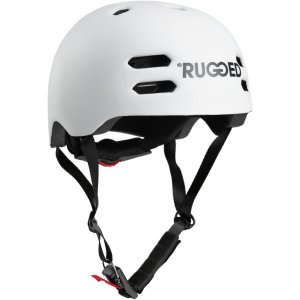 Rugged in Mold Stunt-Scooter/Skater Helm weiß M...