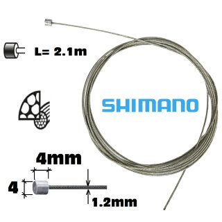 Shimano Schaltzug Edelstahl 1,2 x 2,1m silber